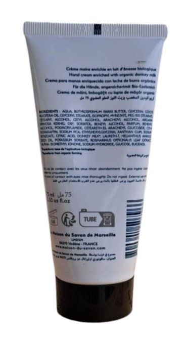 Crème Mains tube 75ml LAIT D'ANESSE Bio