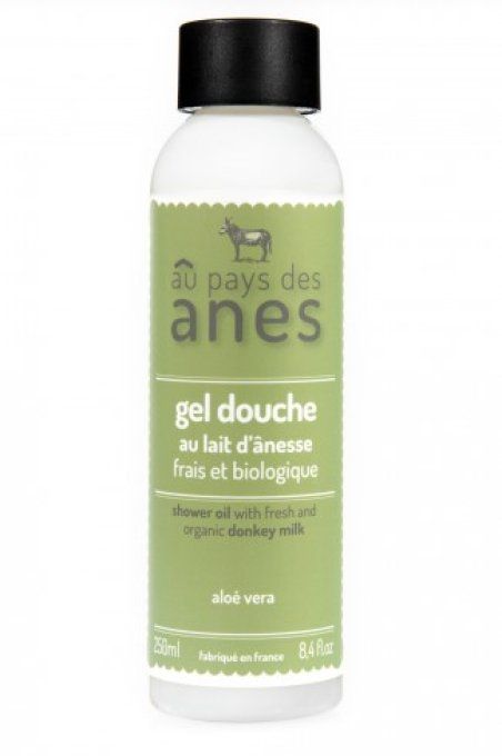 Gel douche au lait d’ânesse frais et biologique Aloe Vera 250 ml 