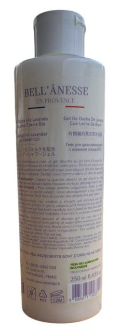 GEL DOUCHE LAVANDE AU LAIT D'ÂNESSE BIO