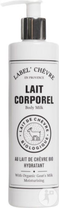 Label Chèvre Lait Corporel Hydratant Au Lait De Chèvre Bio Flacon-Pompe 250ml