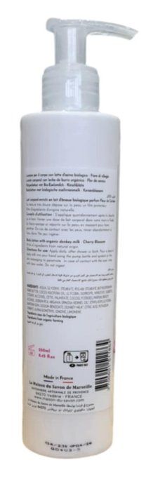 Lait Corporel 250ml FLEUR DE CERISIER - Lait d'anesse Bio