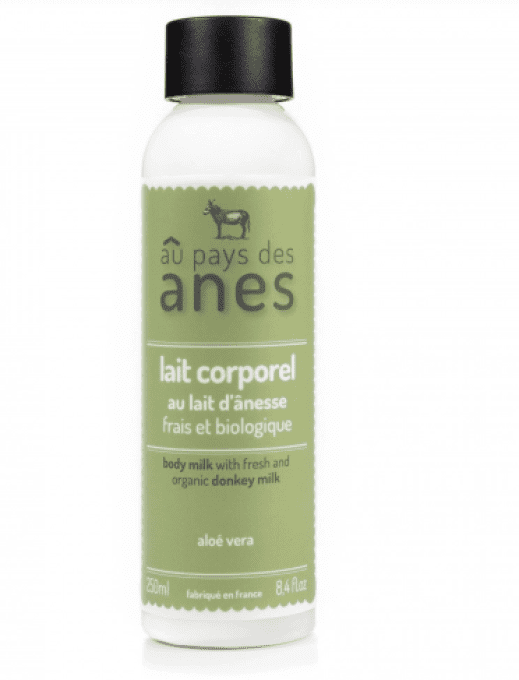 Lait corporel au lait d’ânesse frais et biologique Aloe Vera 250 ml