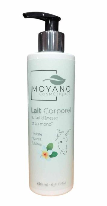 Lait corporel au lait d'ânesse bio - Monoi - sans alergène - Moyano